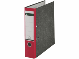 Ordner Leitz 1080 80mm A4 gewolkt rood