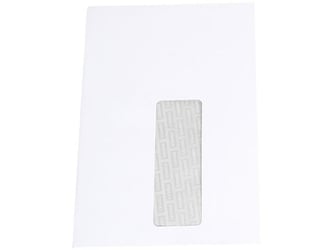 Staples Zakelijke envelop, A5, 220 x 156 mm, met venster, zelfklevend, papier, wit (pak 100 stuks)