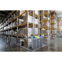 Afvalbak voor kringloopmateriaal Separator ProfiLine WSB-K Plus inhoud 120 l, b x h x d = 500x1100x450 mm incl. 3 inzetstukken