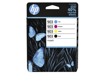 Inktcartridge HP 6ZC73AE 903 zwart + 3 kleuren artikel afbeelding