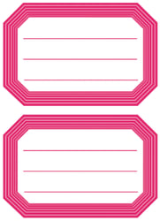 Etiket HERMA 5712 82x55mm schrift rode rand 12 stuks