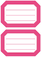 Etiket HERMA 5712 82x55mm schrift rode rand 12 stuks