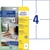 Etiket Avery Zweckform LR3483-10 105x148mm recycled wit 40stuks