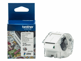 Etiket Brother CZ-1004 25mmX5m kleur opdruk