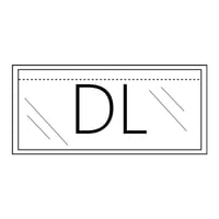 Paklijstenvelop Quantore zelfklevend onbedrukt 225x122mm 1000 stuks