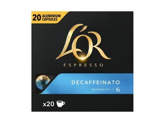 Koffiecups Douwe Egberts L'Or Espresso Decaffeinato 20 stuks