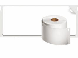 Etiket Dymo labelwriter 99013 36mmx89mm adres transparant doos à 2 rol à 130 stuks
