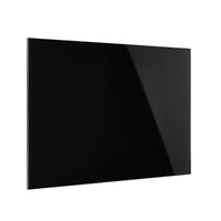 Designbord van glas, magnetisch b x h = 600x400 mm kleur diepzwart