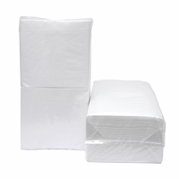 Servet, 1-laags, hoogwit, 1/4 vouw 9x500 stuk per doos