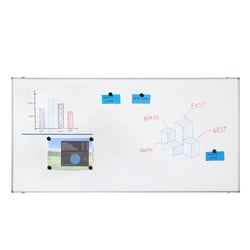 Whiteboard staal, gelakt b x h = 900x600 mm