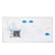 Whiteboard staal, gelakt b x h = 900x600 mm