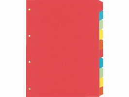 Tabbladen Kangaro 4-gaats PE410 10-delig assorti karton