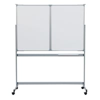 Inklapbaar bord, verrijdbaar van plaatstaal met kunststofcoating bord b x h = 1500x1000 mm