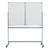 Inklapbaar bord, verrijdbaar van plaatstaal met kunststofcoating bord b x h = 1500x1000 mm