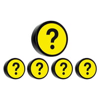 Rond magneetje QUESTION Ø 35 mm