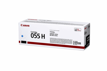 TONERCARTRIDGE CANON 055H 5.9K BLAUW artikel afbeelding
