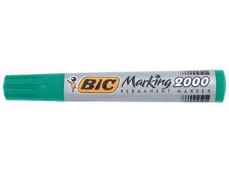 BiC Permanent marker Marking 2000 1,7 mm, groen (pak 12 stuks) artikel afbeelding