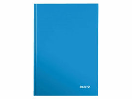 Notitieboek Leitz WOW A4 160blz 90gr lijn blauw