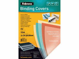 Voorblad Fellowes A3 PVC 200micron 100 stuks