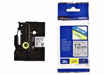 LETTERTAPE BROTHER TZE-M931 12MMX8M METALLIC/ZWART artikel afbeelding