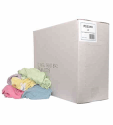 Poetslappen polo LT - lichtbonte dunne tricot in 10 kg doos artikel afbeelding