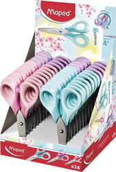 Schaar Maped 130mm Sensoft pastel display à 24 stuks assorti artikel afbeelding