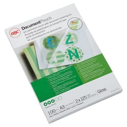 Lamineerfolie, glanzend foliedikte 125 µm, VE = 100 stuks voor formaat A3