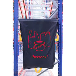 Racksack® inhoud 160 l, motief kunststof blauw, VE = 10 stuks