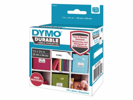 Etiket Dymo LabelWriter industrieel 25x54mm 1 rol á 160 stuks wit