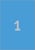 Etiket Avery Zweckform 3471 210x297mm A4 blauw 100stuks