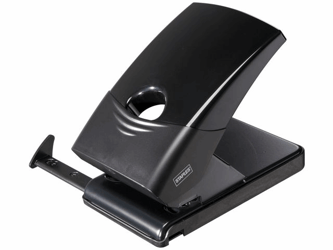 Staples Perforator, 2-gaats perforator, transparant, zwart artikel afbeelding