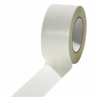 Textiellint, gekleurd, dikte 165 µm lengte 50 m, breedte 50 mm, VE = 18 rollen wit
