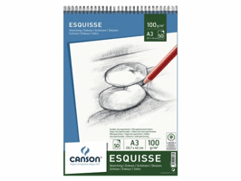 Schetsboek Canson Graduate Croquis A3 96gr 40vel