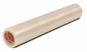 KIP357 Tapijtbeschermfolie - 700mm x60m 80 µ transparant met lijmlaag aan buitenzijde van de rol