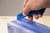 Snijmes Westcott office 18mm met schuifsluiting blauw