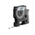 Dymo D1 labeltape 9 mm Zwart op transparant 40910