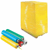 Handmatige wikkelfolie Geel 50cm x 300m x 20my