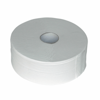 Maxi jumbo toiletpapier, 2-laags, 380 meter, 100% cellulose voorzien van ECO keurmerk.