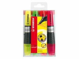 Markeerstift STABILO Luminator XT assorti 71/4 assorti etui à 4 stuks