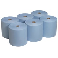 Kimberly Clark Scott handdoekrol, 1-laags, kleur blauw. Verpakt per 6rol
