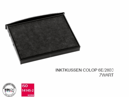 Stempelkussen Colop 6E/2800 zwart