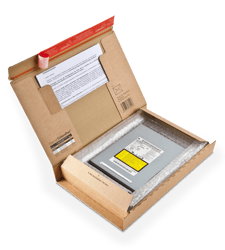 Colompac postpakketdozen 215x155x43mm. Kleur: Bruin. CP066.02