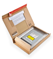 Colompac postpakketdozen 215x155x43mm. Kleur: Bruin. CP066.02