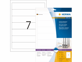 Rugetiket HERMA 8620 smal 38x192mm zelfklevend wit