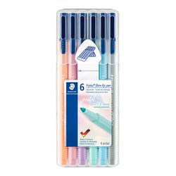 Kleurstift Staedtler 323 Triplus color à 6 pastelkleuren