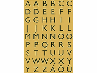 ETIKET HERMA 4145 LETTER 13X12MM GOUD FOLIE artikel afbeelding