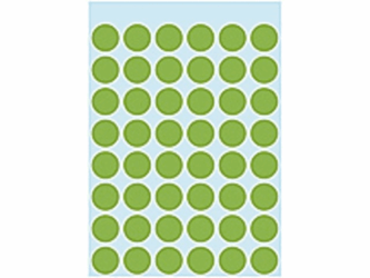ETIKET HERMA 1865 ROND 12MM 240ST GROEN