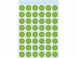 Etiket HERMA 1865 rond 12mm groen 240 stuks