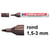 Permanent marker edding 3000 1,5-3 donkbr/10