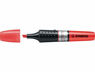 STABILO Tekstmarker Luminator XT 2 - 5 mm, rood (pak 5 stuks) [Doos] artikel afbeelding